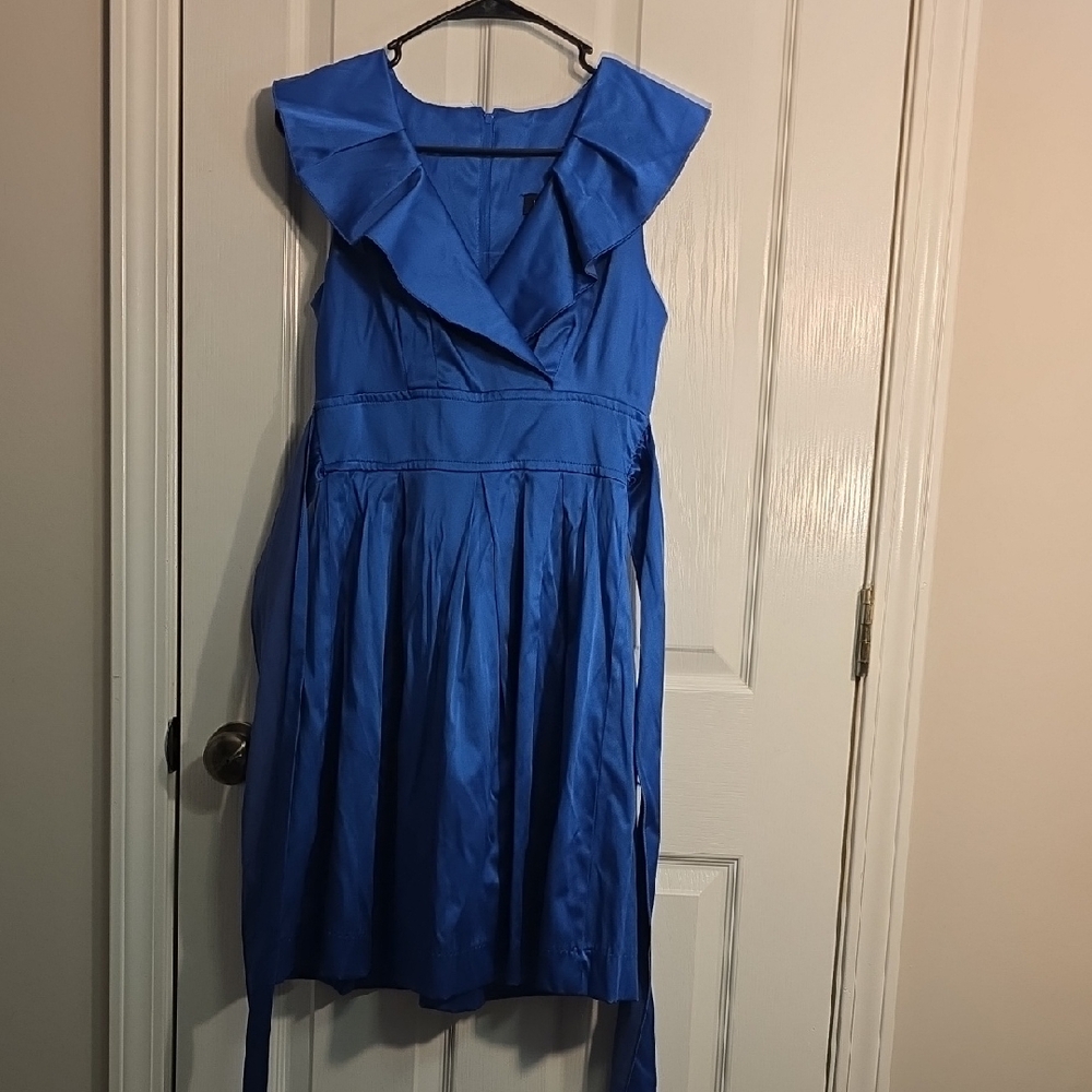 Teeze Me Vibrant Blue Midi Dress